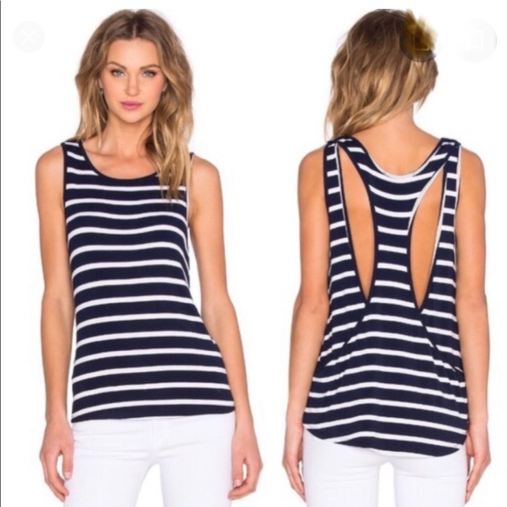 Lovers + Friends Layered Racerback Striped Tank